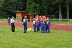 Aufstellung zum Prüfungsteil A, Löschangriff